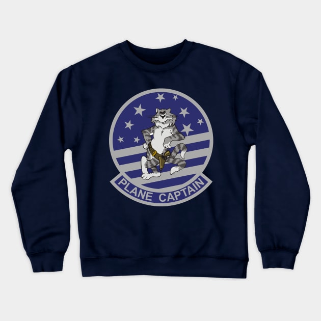 Tomcat Plane Captain Crewneck Sweatshirt by MBK